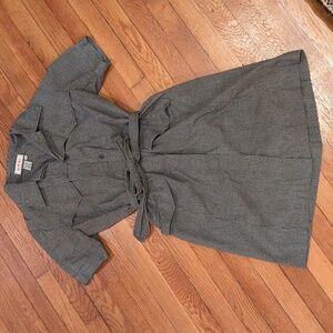 Vintage Tie Waist Collared Dress Isaac Misrahi